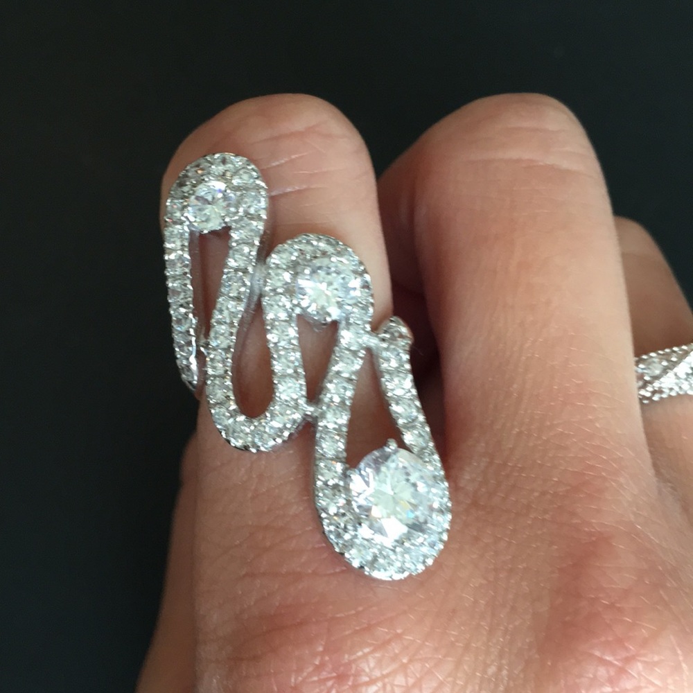 sterling silver cocktail ring